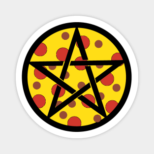 Pizza Pentagram Magnet